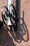 Smeedijzeren basis van de vlaggenmast.
<br/>
Gert-Jan Lobbes, 2016
